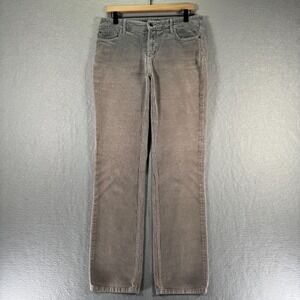 NYDJ Marilyn Straight Corduroy Pants Jeans Womens 12 Gray Lift Tuck Classic